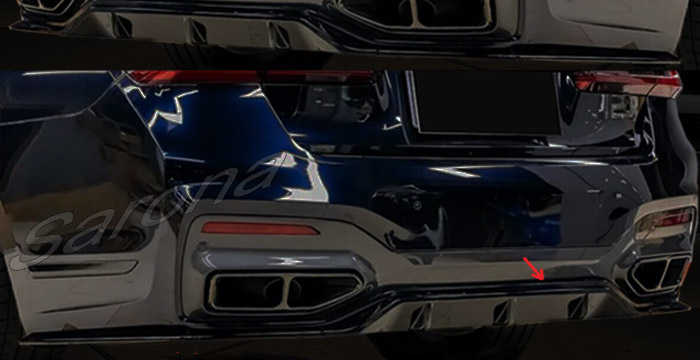 Custom BMW 7 Series  Sedan Rear Lip/Diffuser (2019 - 2022) - $390.00 (Part #BM-041-RA)